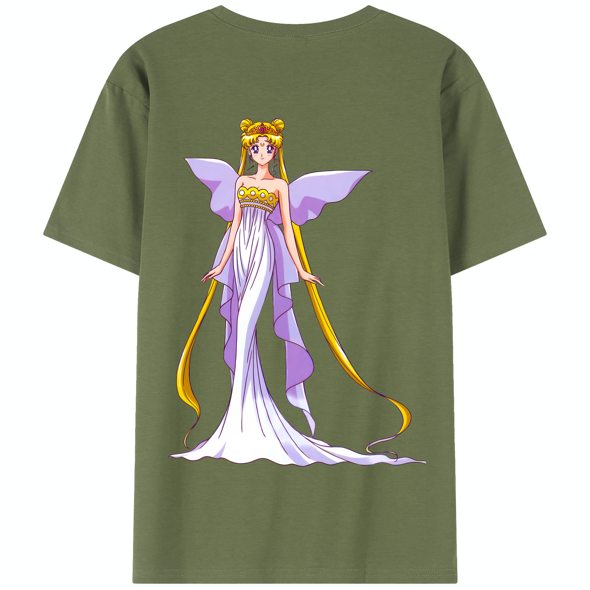 （画像用） 美少女戦士セーラームーン 愛野 美奈子 あいの みなこ Sailor Moon Aino Minako 綿100％半袖Tシャツ（背面プリント）